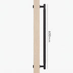 Poignée de Porte Lyra Laiton Massif — Bâton de Tirage 600 mm Simple Face