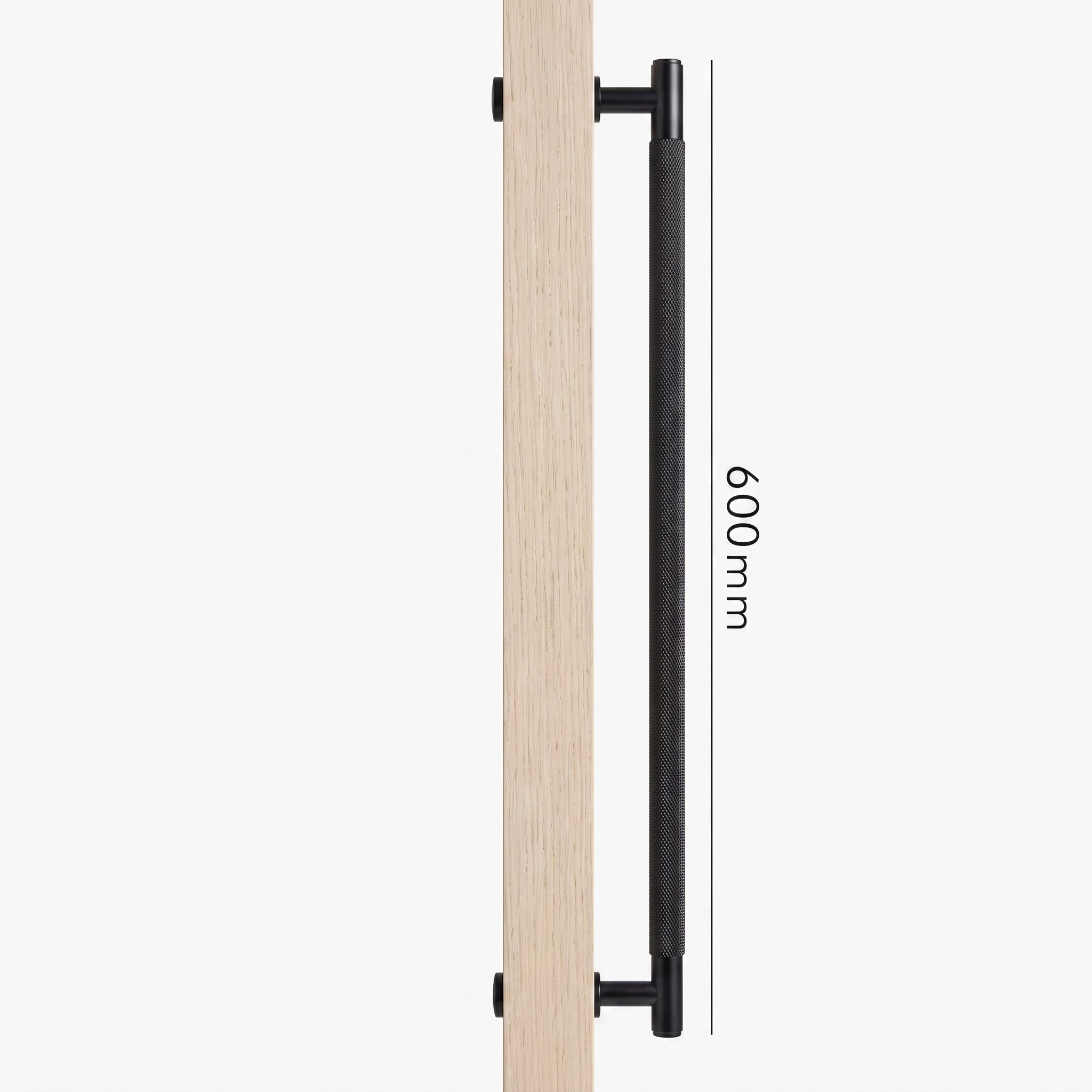 Poignée de Porte Lyra Laiton Massif — Bâton de Tirage 600 mm Simple Face