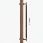 Poignée de Porte Lyra Laiton Massif — Bâton de Tirage 600 mm Simple Face