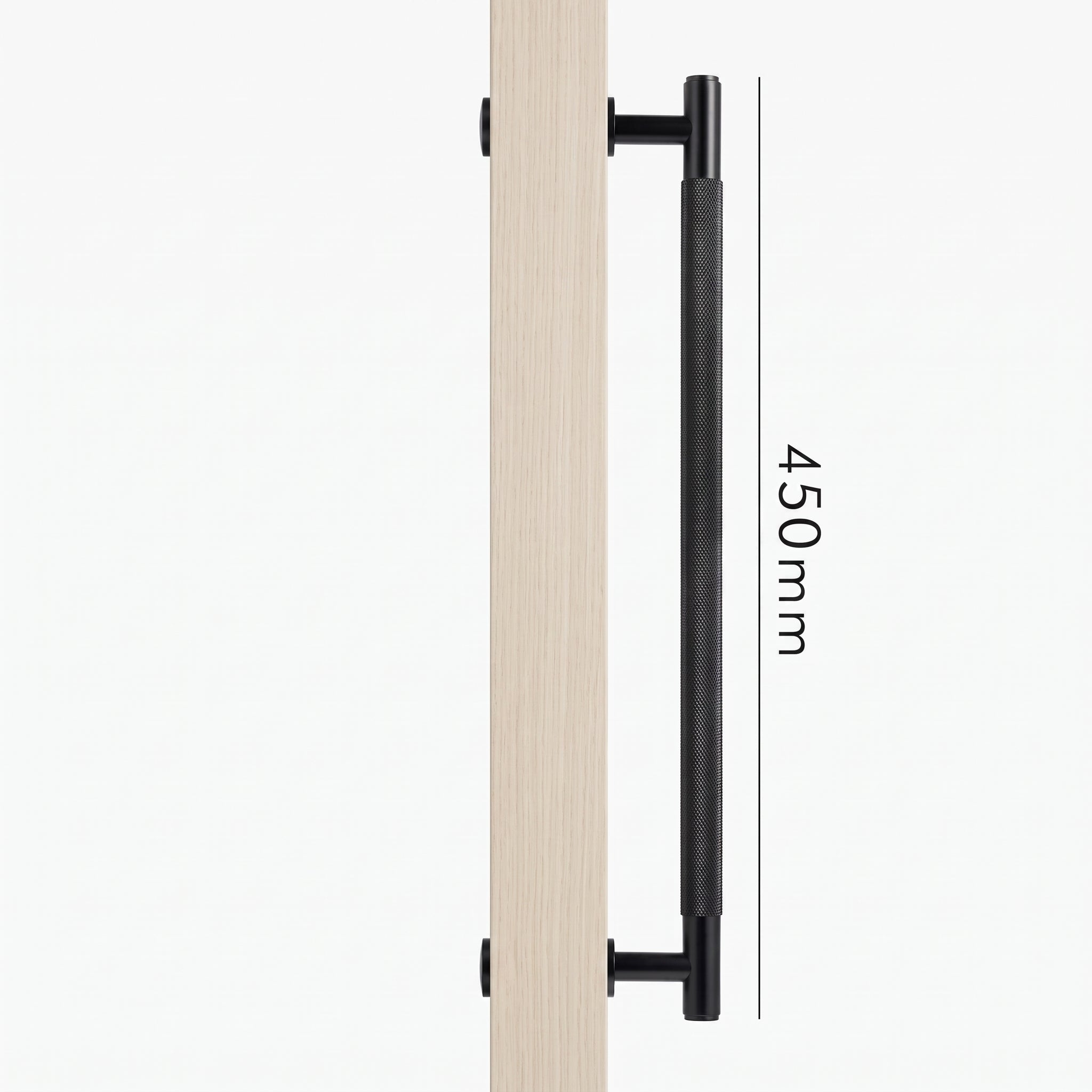 Poignée de Porte Lyra Laiton Massif — Bâton de Tirage 450 mm Simple Face