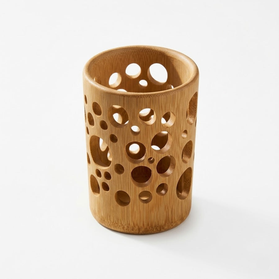 Porte Brosse à Dents Bambou Aéré – 3 Formes