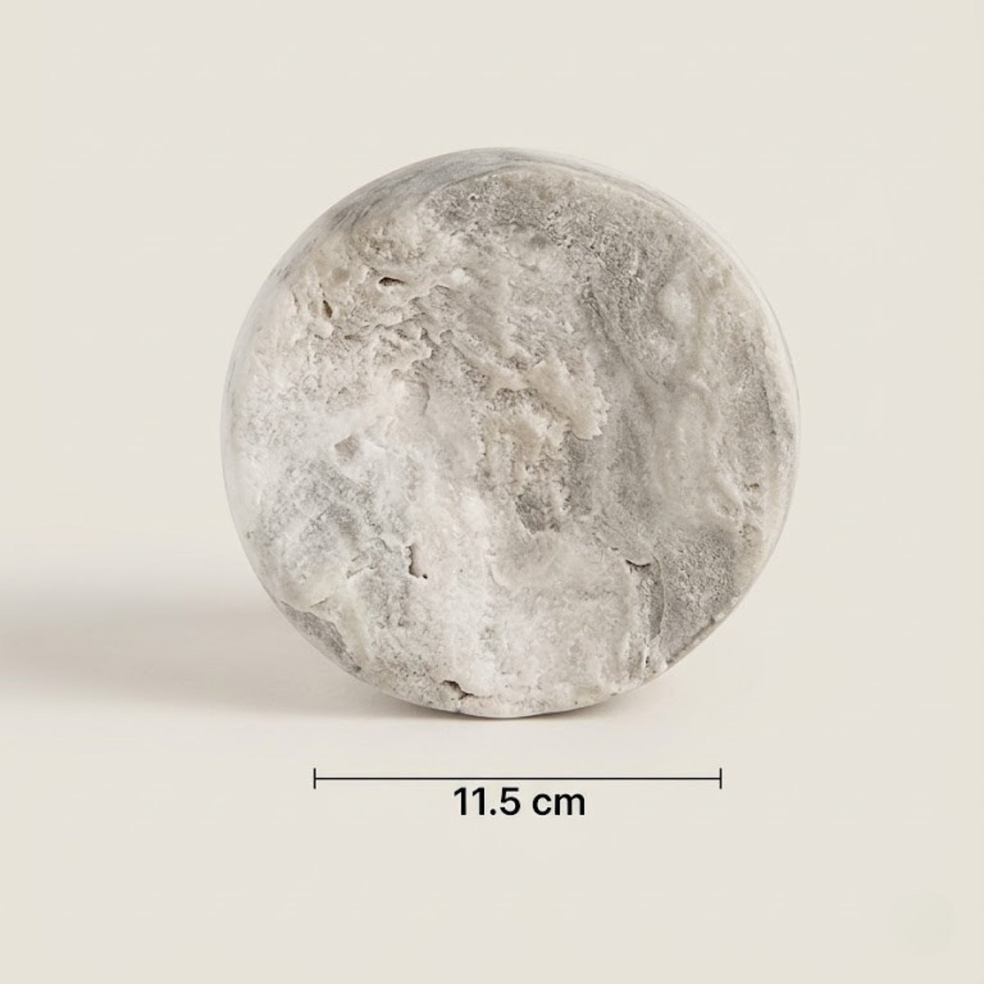 Distributeur de Savon Marbre Gris avec Accessoires