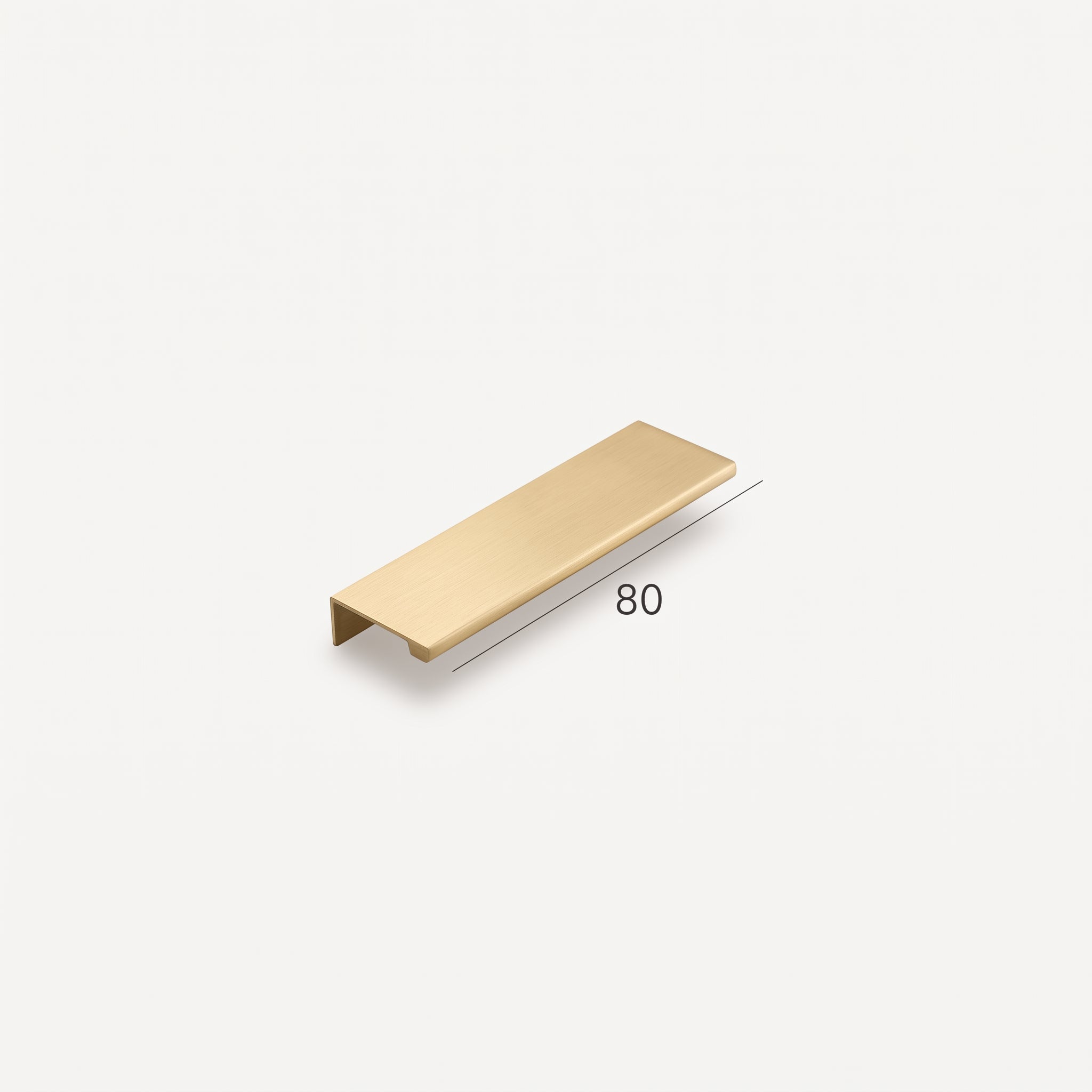 Poignée de Meuble Mira Laiton — Lip Pull Laiton Brossé