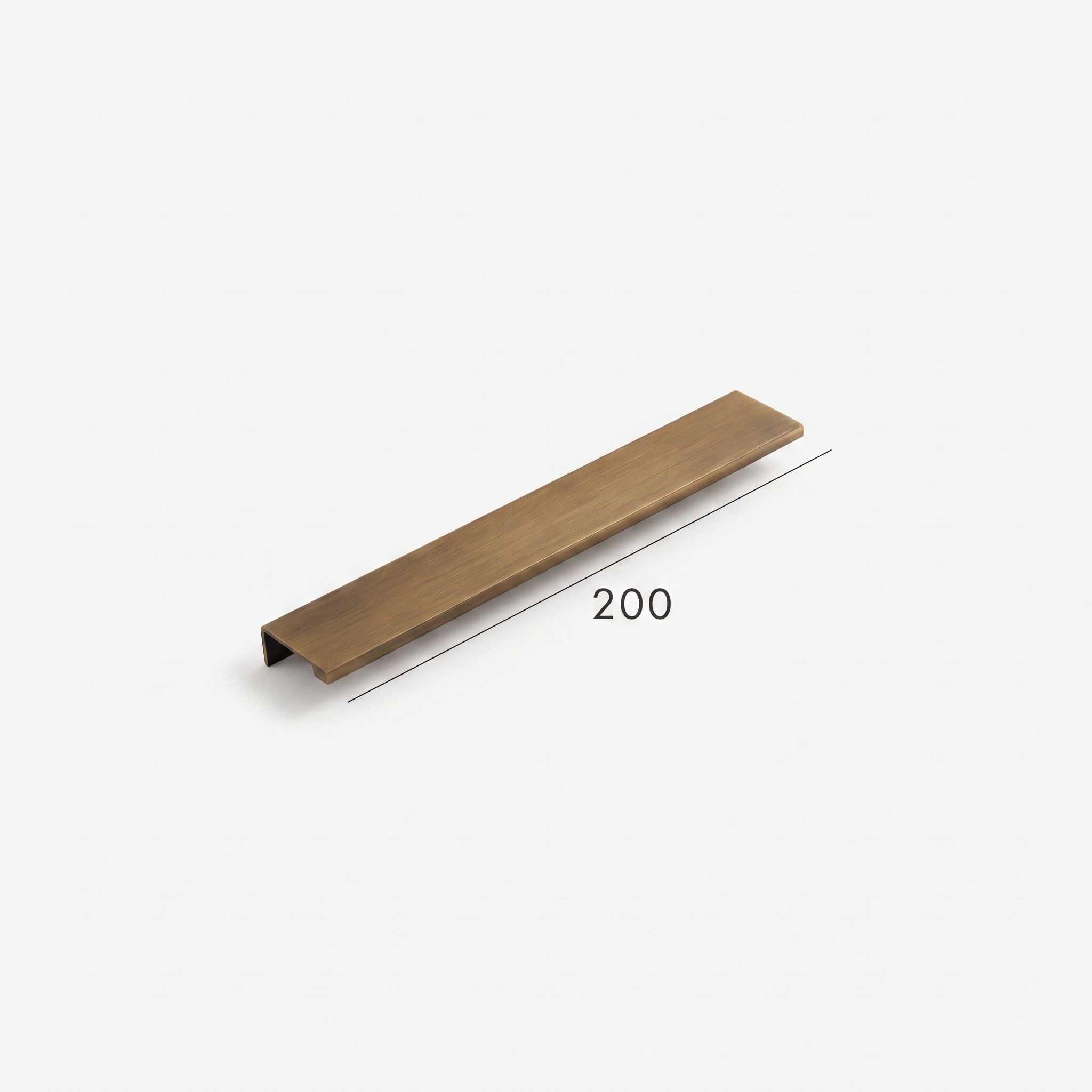 Poignée de Meuble Mira Laiton — Lip Pull Bronze Antique
