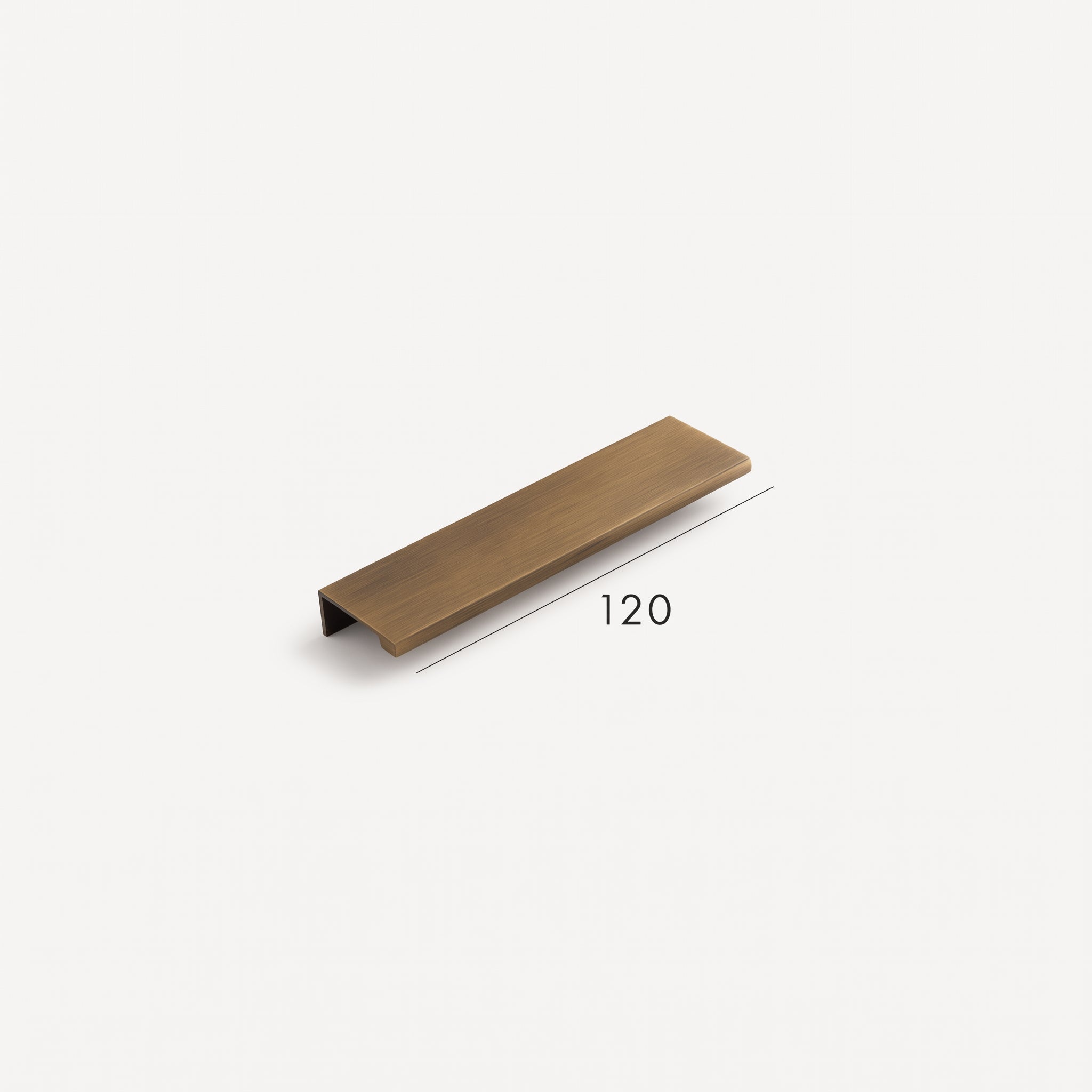 Poignée de Meuble Mira Laiton — Lip Pull Bronze Antique