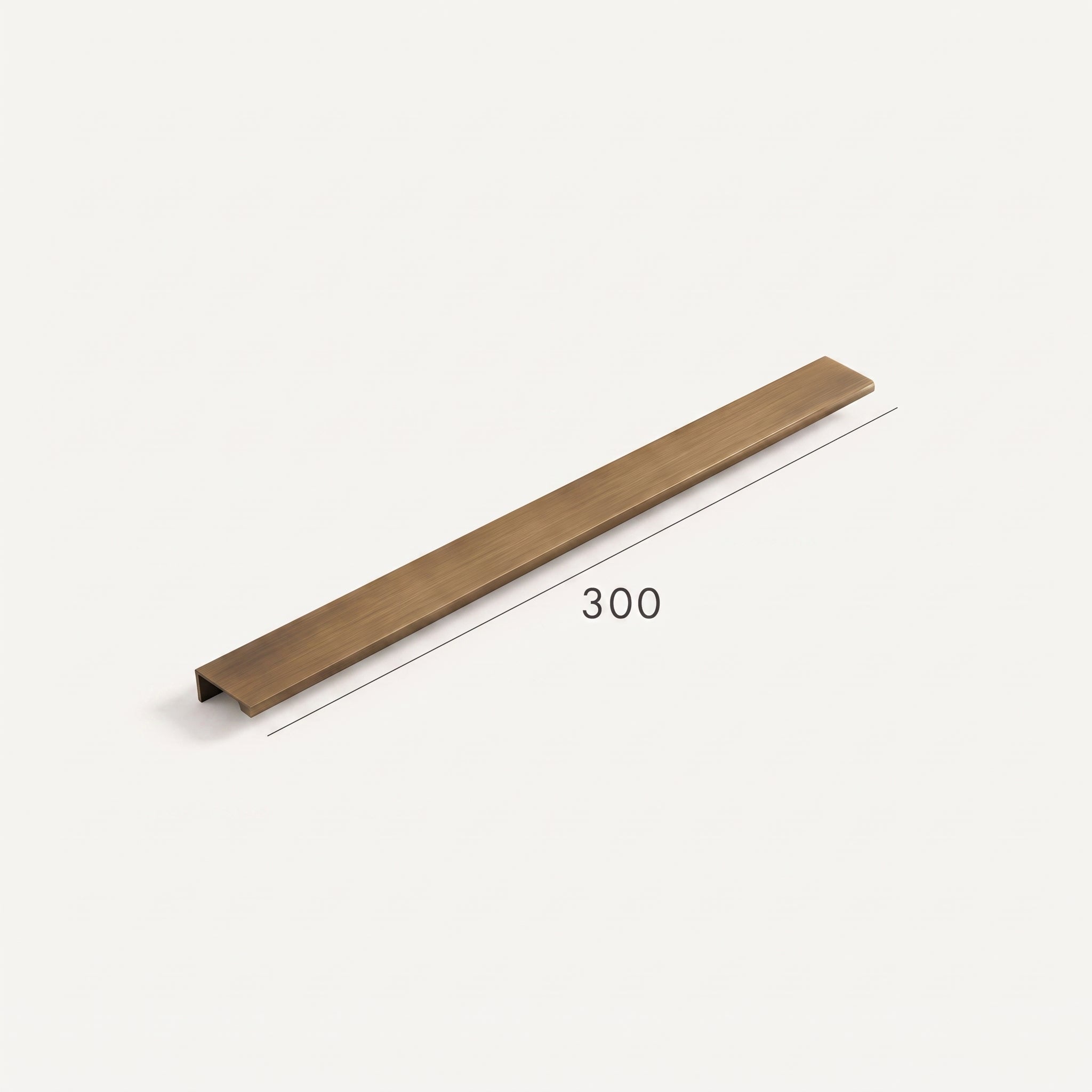 Poignée de Meuble Mira Laiton — Lip Pull Bronze Antique
