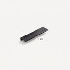 Poignée de Meuble Mira Laiton — Lip Pull Noir Mat