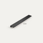Poignée de Meuble Mira Laiton — Lip Pull Noir Mat