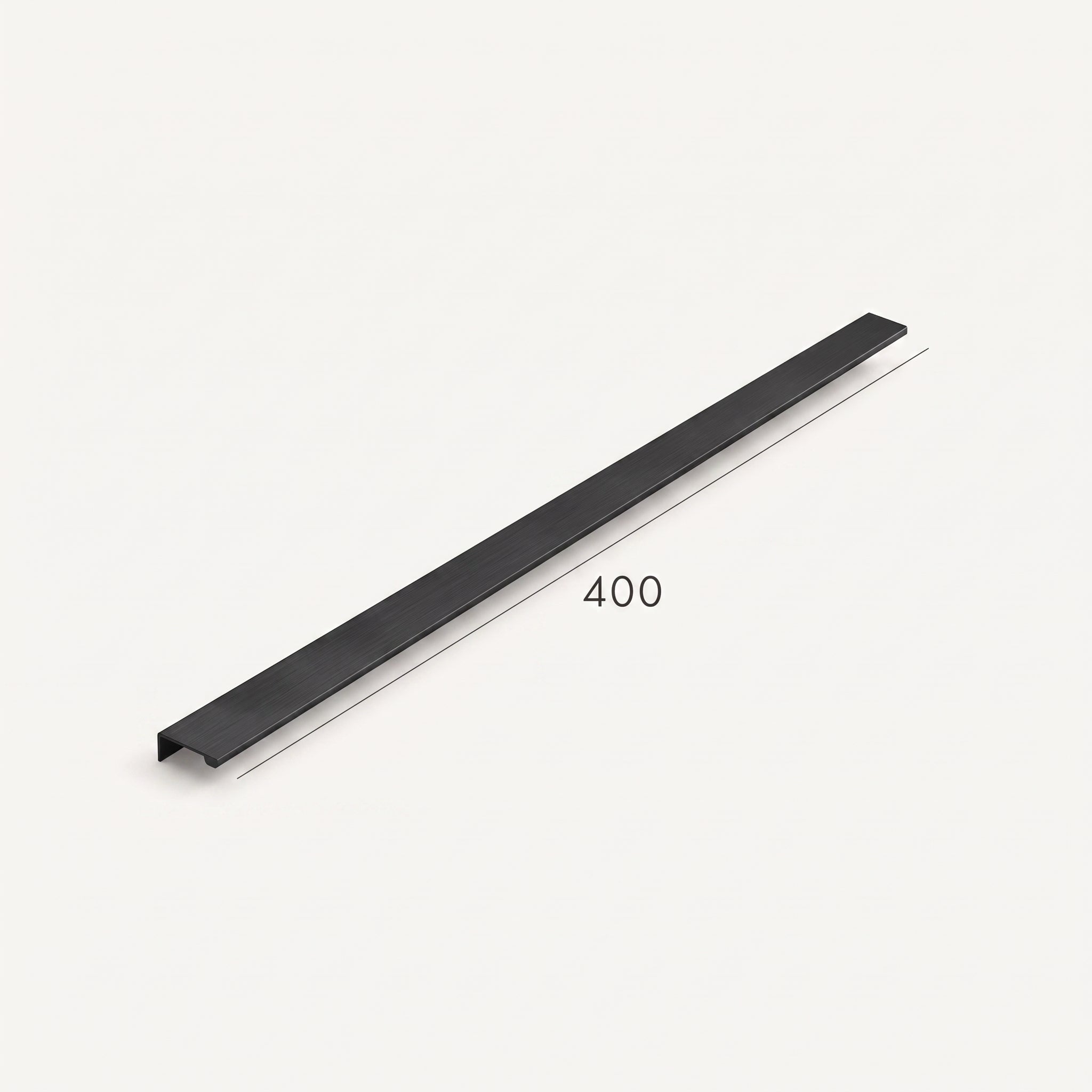 Poignée de Meuble Mira Laiton — Lip Pull Noir Mat