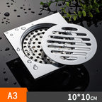 Bonde de Douche Carrée 10x10 cm