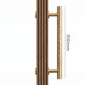 Poignée de Porte Stria Martelée Laiton — Bâton de Tirage 300 mm Simple Face
