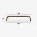 Poignée de Meuble Arco Laiton Massif — Entraxe 128 mm