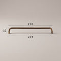 Poignée de Meuble Arco Laiton Massif — Entraxe 224 mm