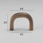 Poignée de Meuble Arco Laiton Massif — Entraxe 40 mm