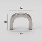 Poignée de Meuble Arco Laiton Massif — Entraxe 40 mm