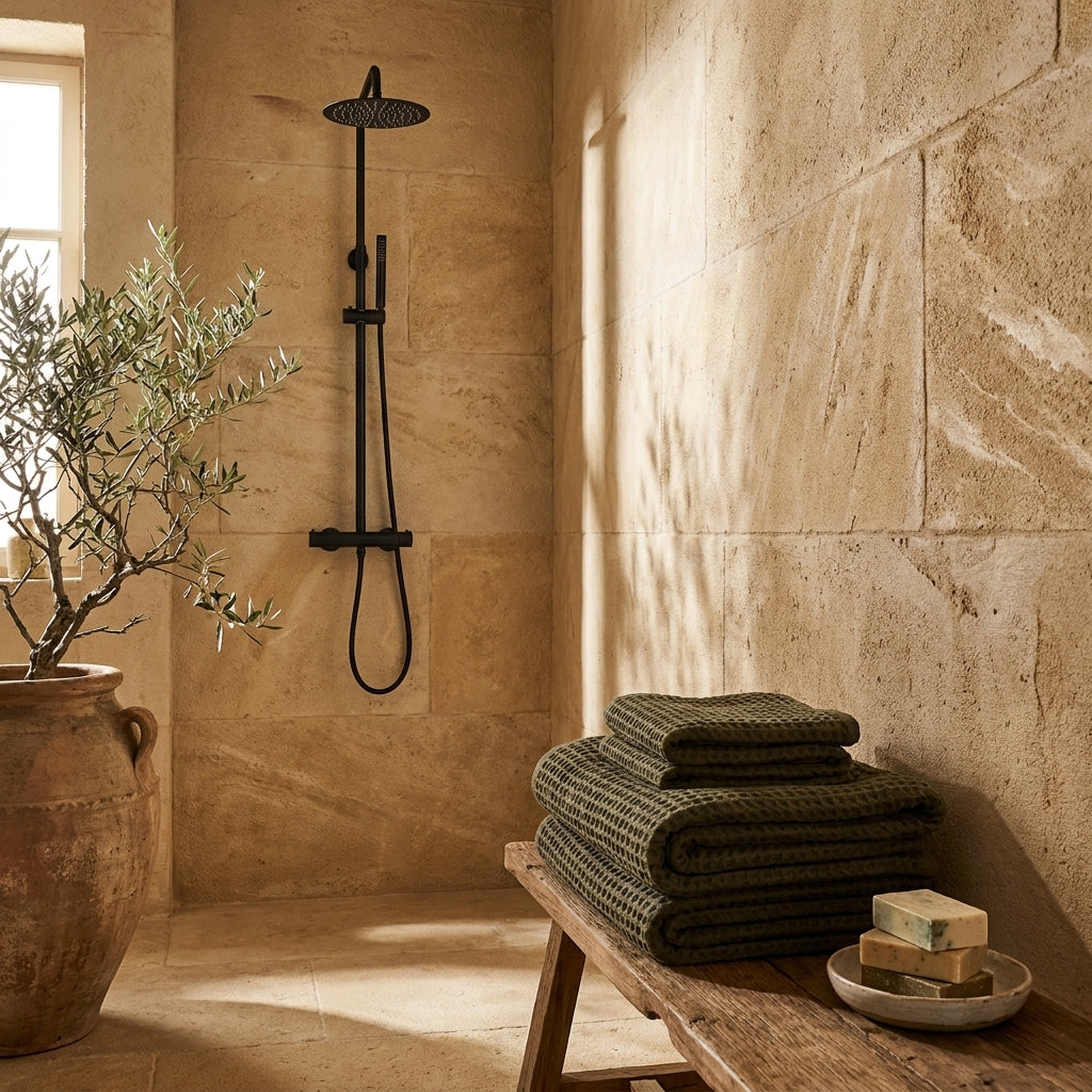 Colonne de Douche Stellia – Noir Mat