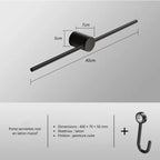 Porte-serviette mural en laiton – Design épuré, plusieurs finitions