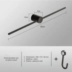 Porte-serviette mural en laiton – Design épuré, plusieurs finitions