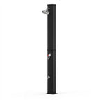 Douche Solaire Extérieure 40L — Pommeau Pluie 360°, Lave-Pieds, Mitigeur