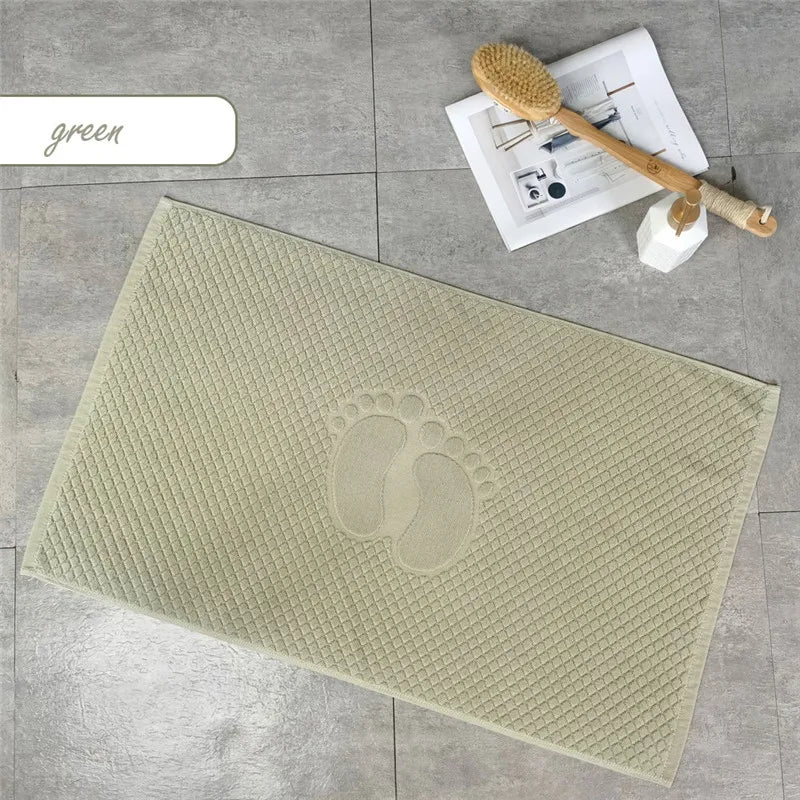 Tapis de Douche en Coton Antidérapant
