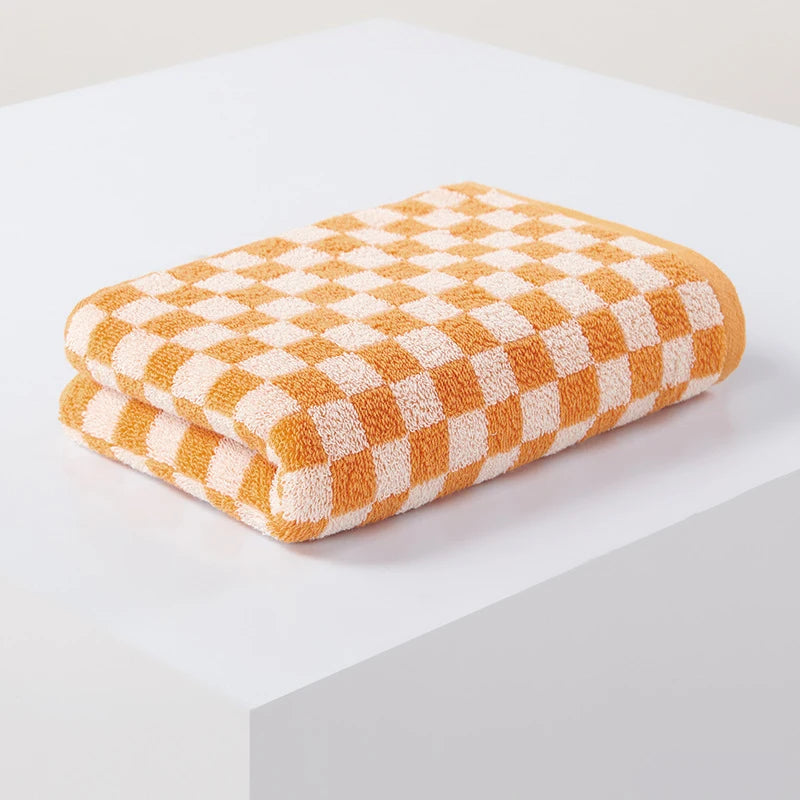 Serviette de Bain en Coton Motif Jacquard