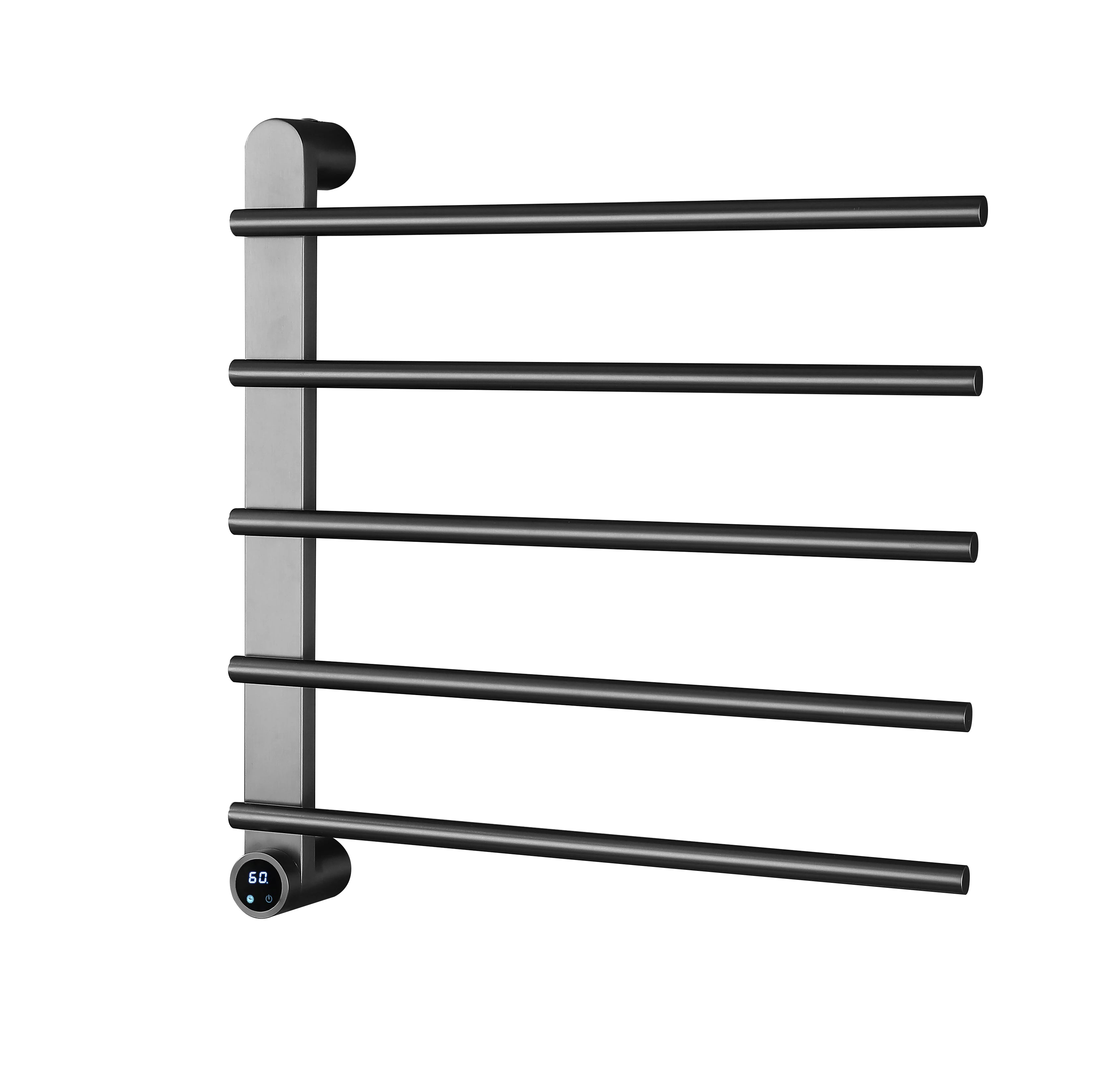 Sèche-Serviette Électrique Mural en Acier Inoxydable avec Contrôle Tactile