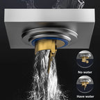 Bonde de Douche Carrée 10x10 cm Anti-Retour