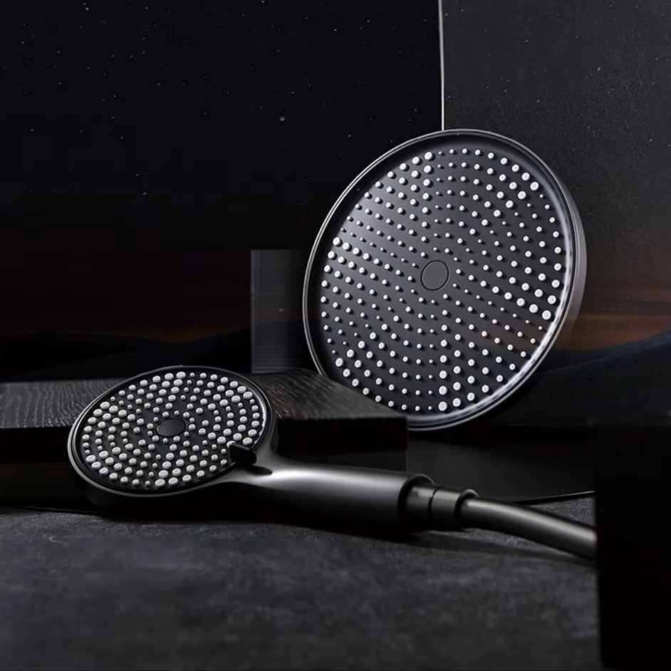 Colonne de Douche 3 Voies Or/Noir Brossé