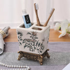 Porte Brosse à Dents Céramique Vintage