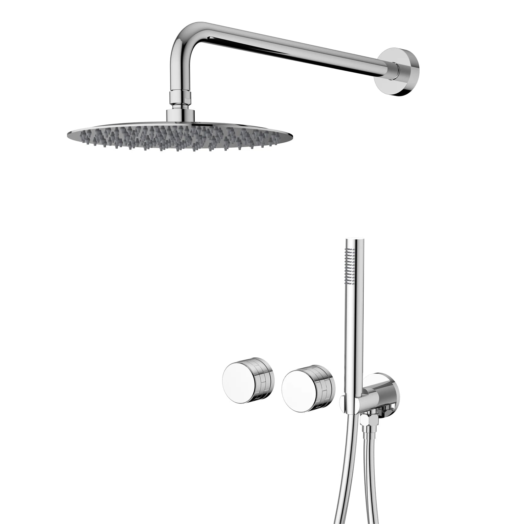 Colonne de Douche Encastrée Minimaliste en Laiton