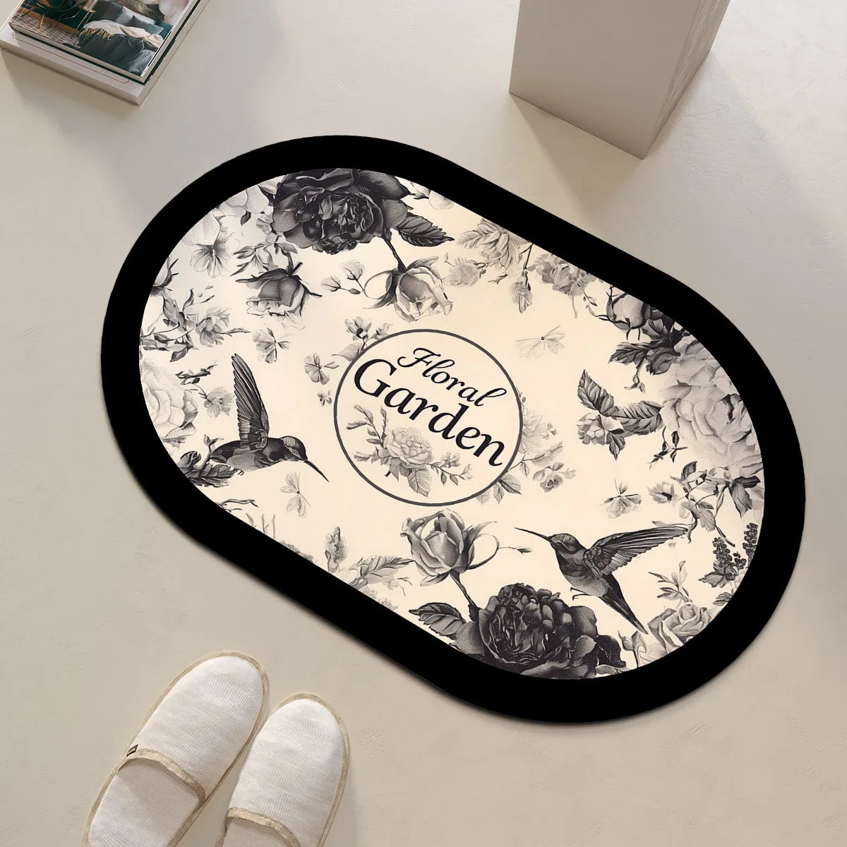 Tapis de Douche Antidérapant Floral