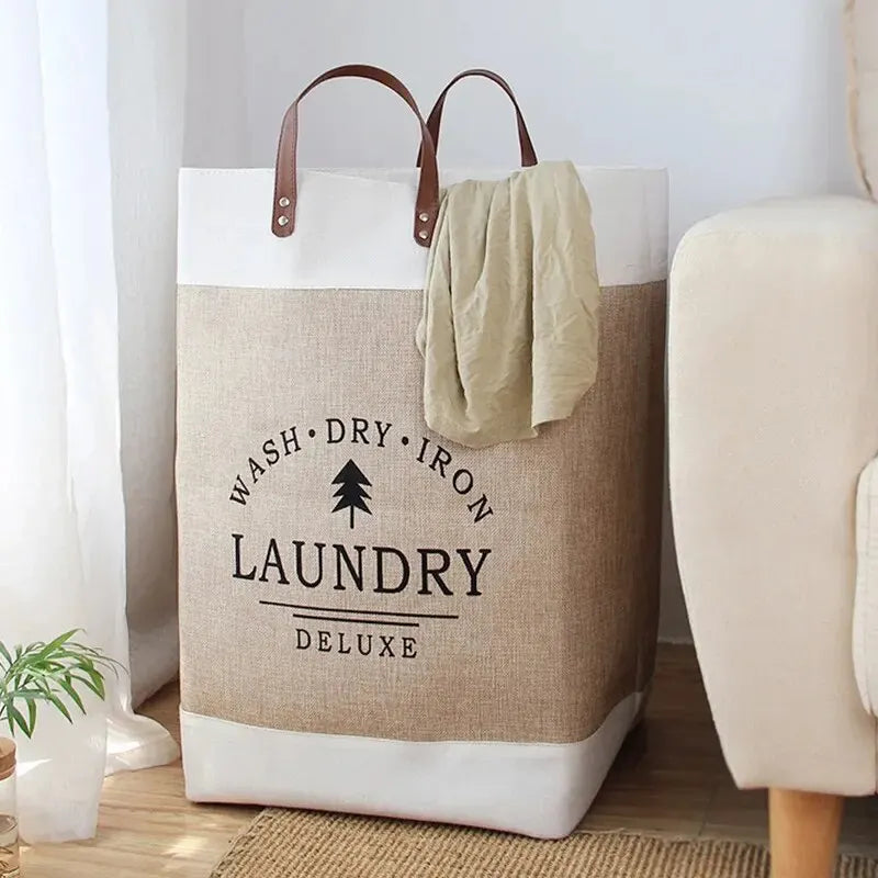 Panier à Linge Tissu Pliable Grande Capacité