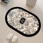 Tapis de Douche Antidérapant Floral