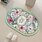 Tapis de Douche Antidérapant Floral