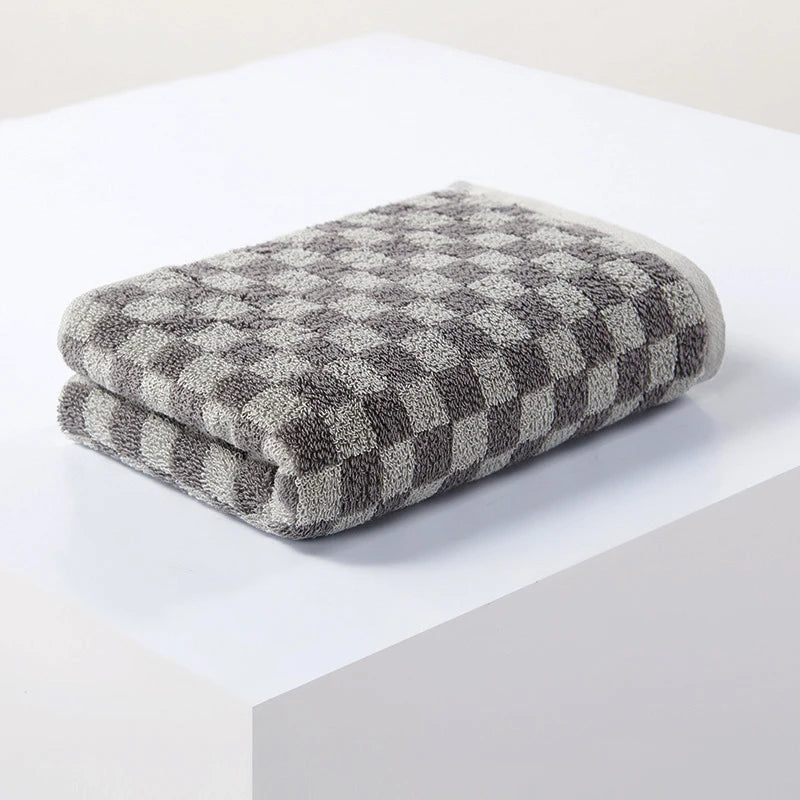 Serviette de Bain en Coton Motif Jacquard