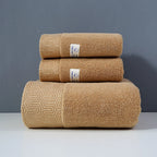 Set de Serviettes de Bain en Coton Peigné