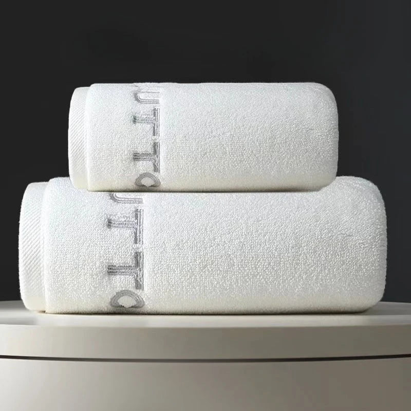 Set de Serviettes de Bain en Coton Peigné