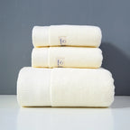 Set de Serviettes de Bain en Coton Peigné