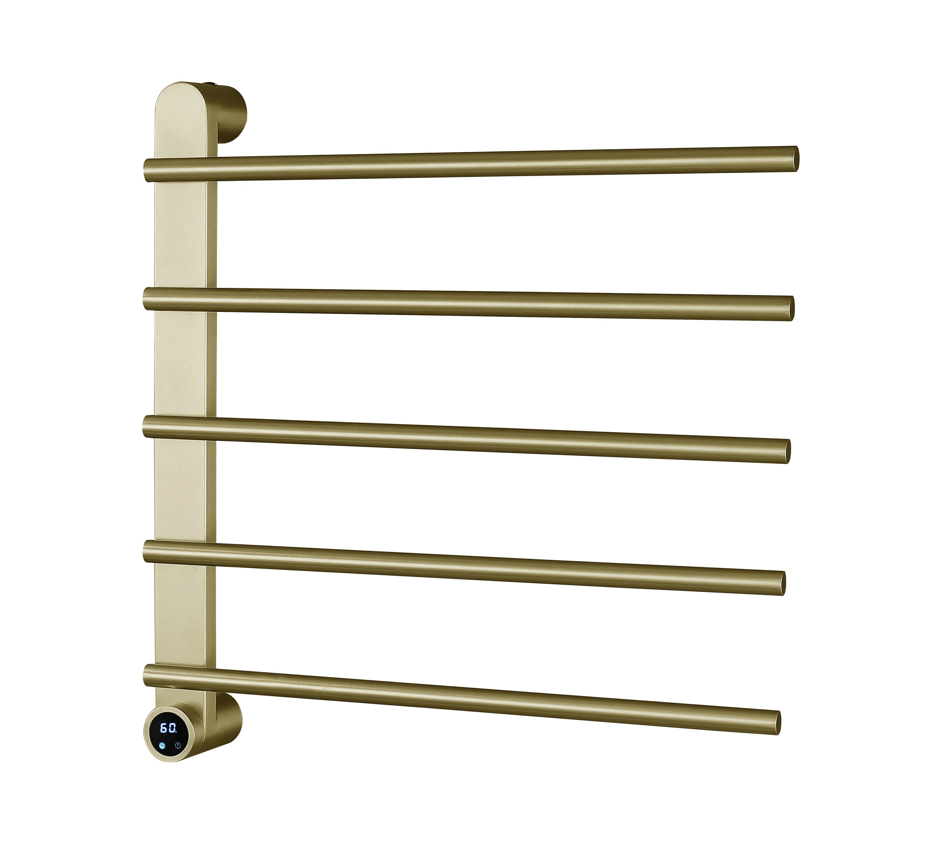 Sèche-Serviette Électrique Mural en Acier Inoxydable avec Contrôle Tactile