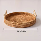 Panier de Rangement Salle de Bain Rotin