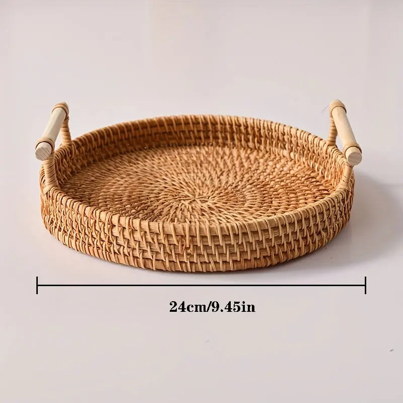 Panier de Rangement Salle de Bain Rotin