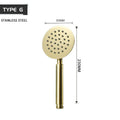 Pommeau de Douche à Main Or Brossé – vue 7