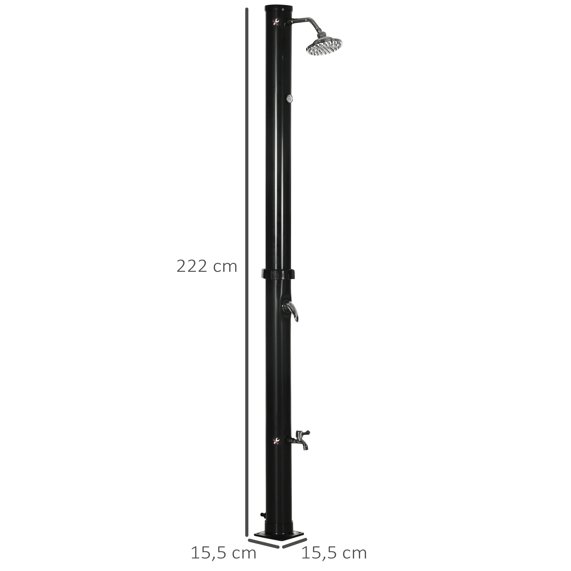 Douche Solaire Extérieure Noire 20L