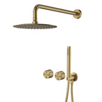 Colonne de Douche Encastrée Minimaliste en Laiton