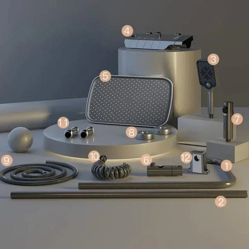 Colonne de Douche Thermostatique Digitale 4 Fonctions