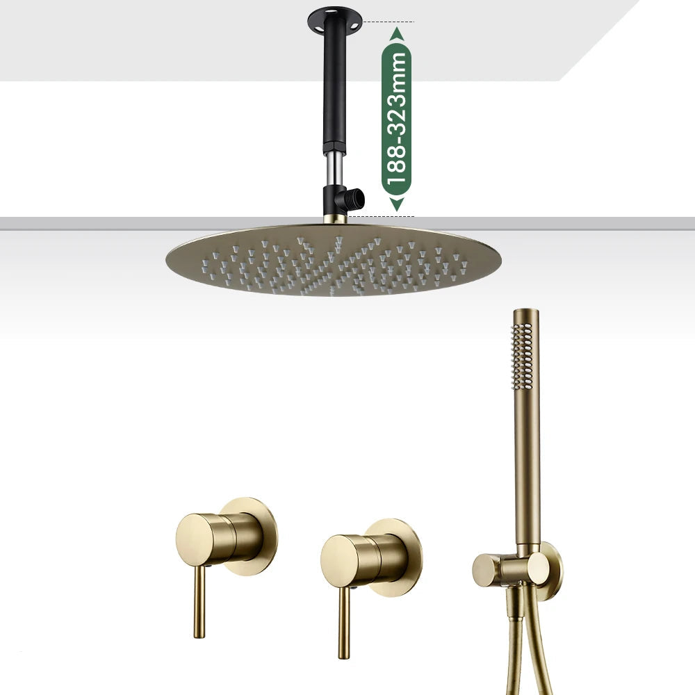 Colonne de Douche Encastrée Laiton