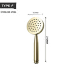 Pommeau de Douche à Main Or Brossé