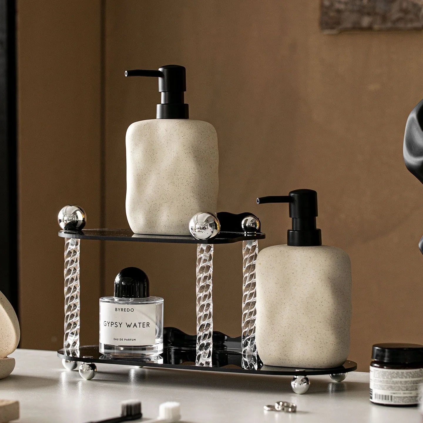 Distributeur de Savon Céramique Wabi-Sabi 450ml