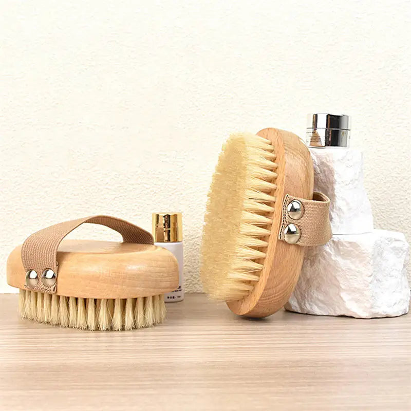 Brosse Corps Exfoliante Bois Main – Petite ou Grande