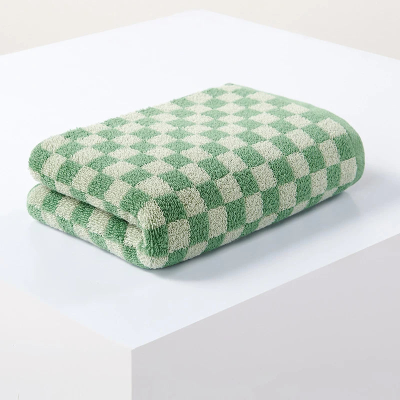 Serviette de Bain en Coton Motif Jacquard